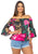 blusa ciganinha floral